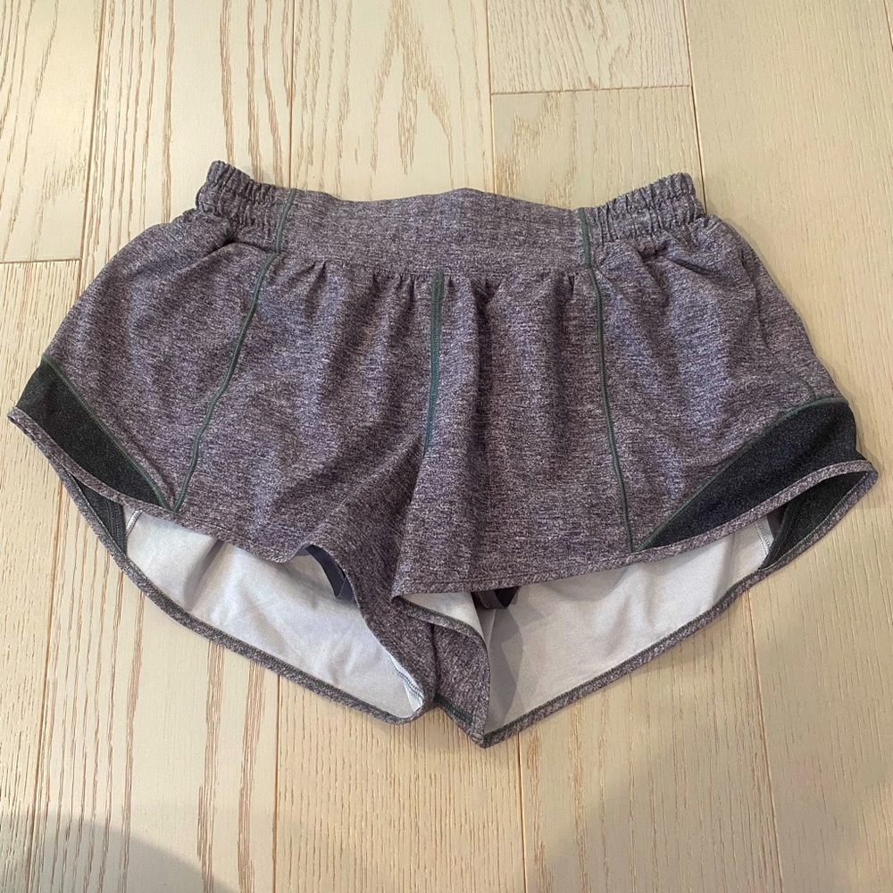 Grey Lululemon Hotty Hot Shorts